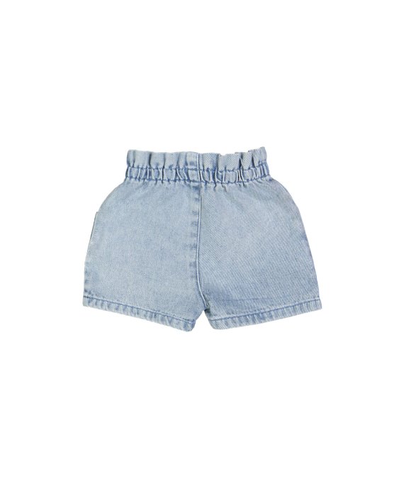 Jeansshort paperbag snow bleach 
