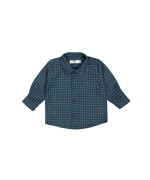 hemd mini ruit donkerblauw 03m