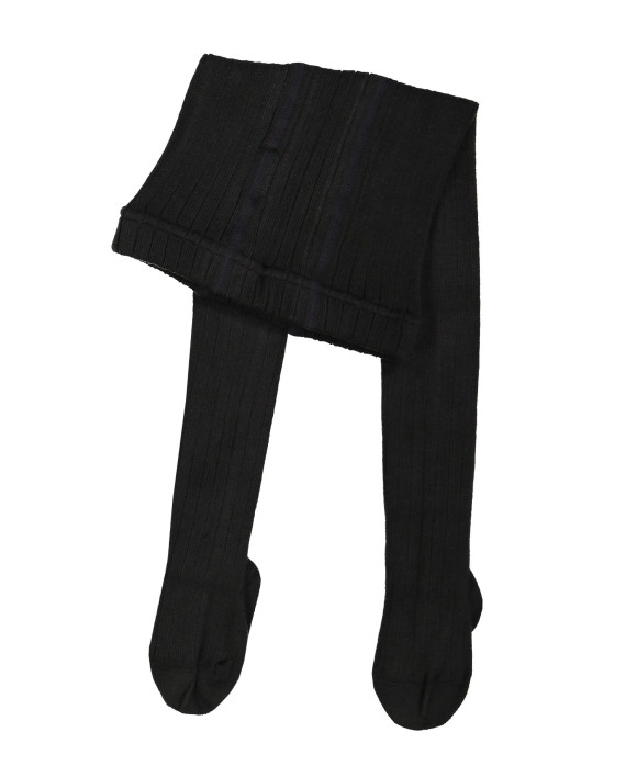 kousenbroek rib zwart