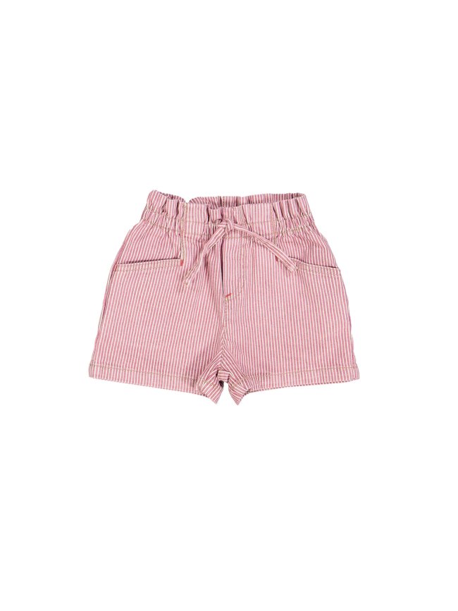 Short jeans streep rood 12m