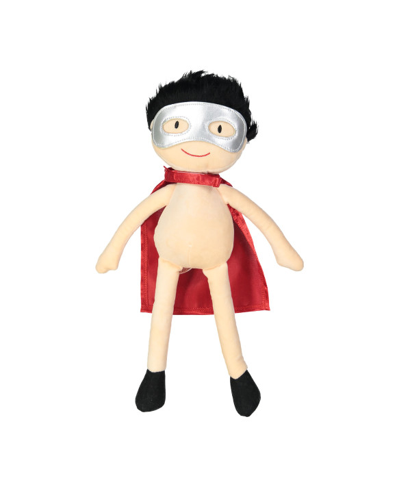 poppencape satijn rood