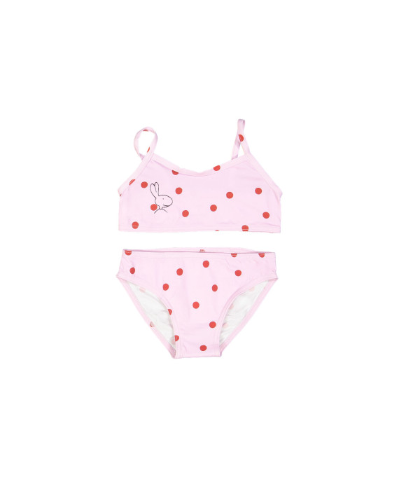 Bikini red dots lichtroze
