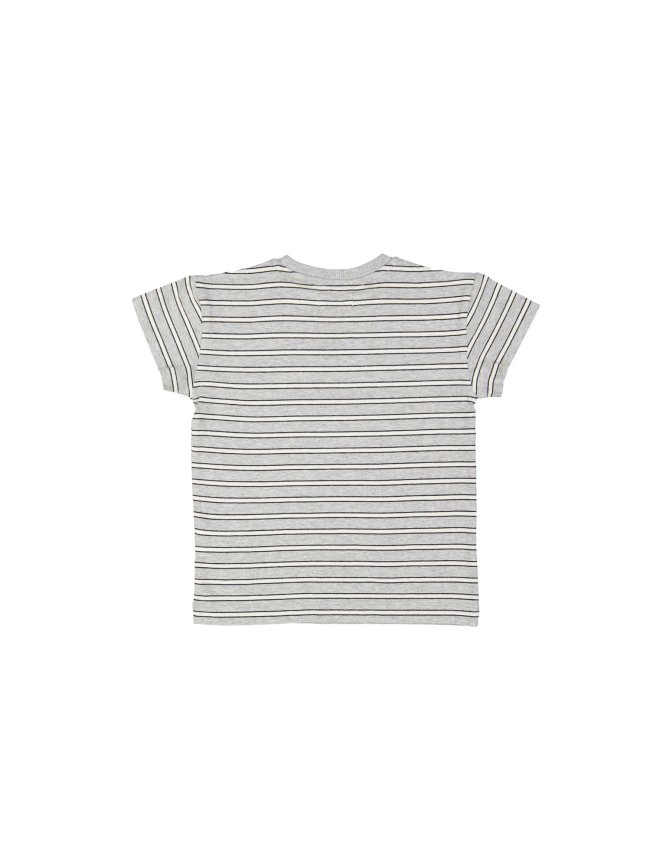 T-shirt streep lichtgrijs chiné 12m