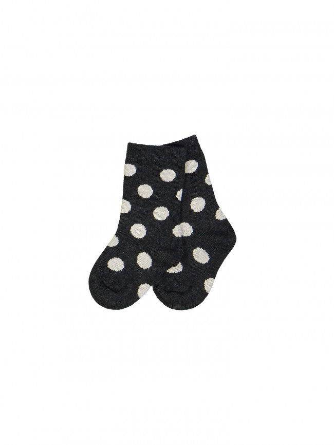 kousen dots donker grijs 16-18