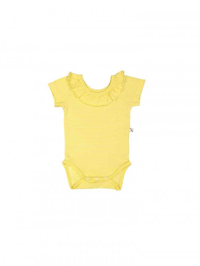 body pierrotkraag streep geel 03m