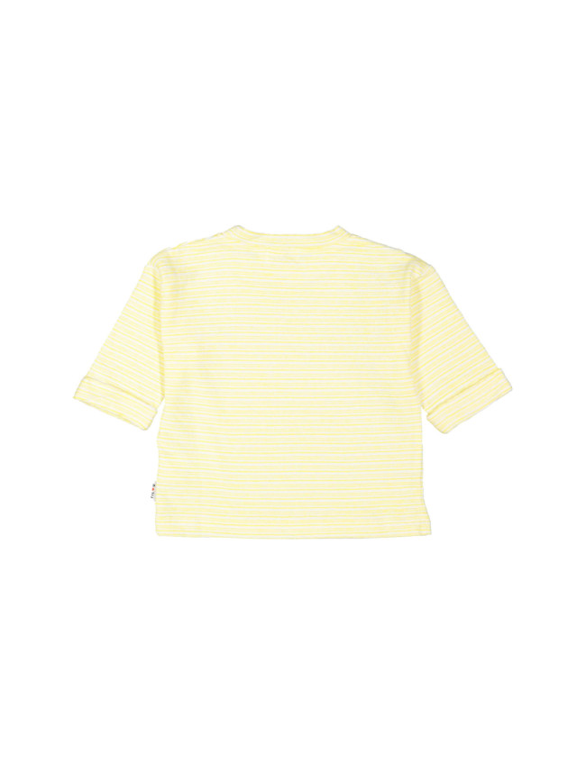 Sweater streep geel 12m