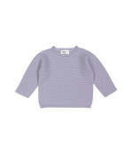 Pull grijsblauw merino wol 01m-04m