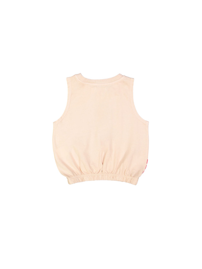 Top rode streep lichtroze 12m