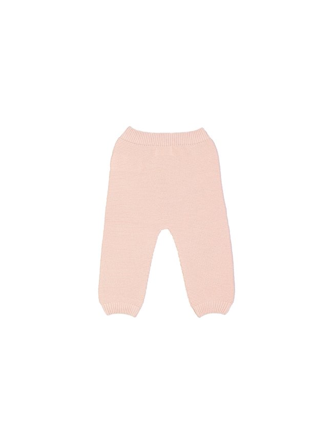 Broek oudroze merino wol 08m-12m
