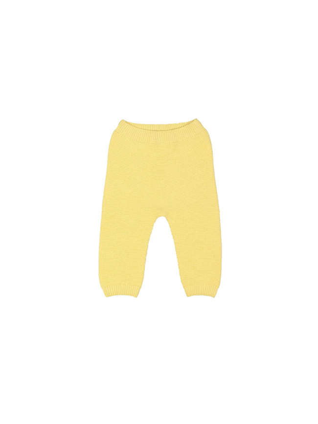 Broek geel merino wol 04m-08m