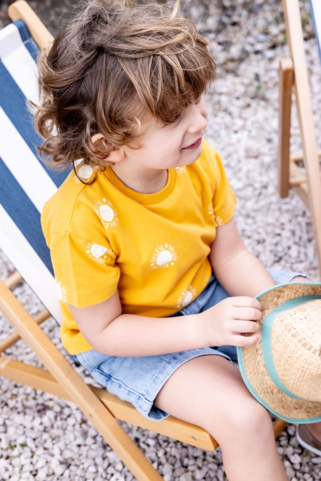 T-shirt soleil oker 12m