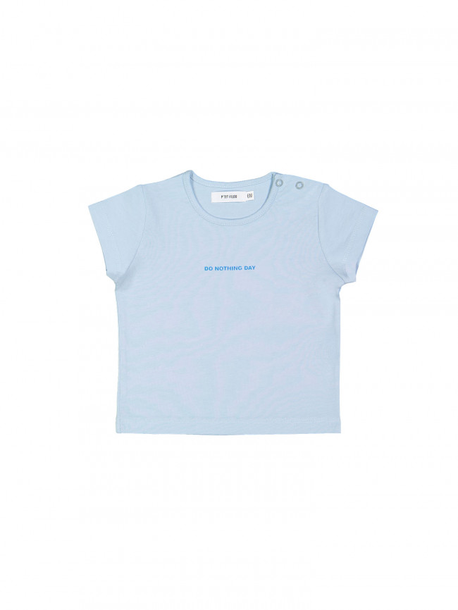 T-shirt mini do nothing day l. blauw 06m