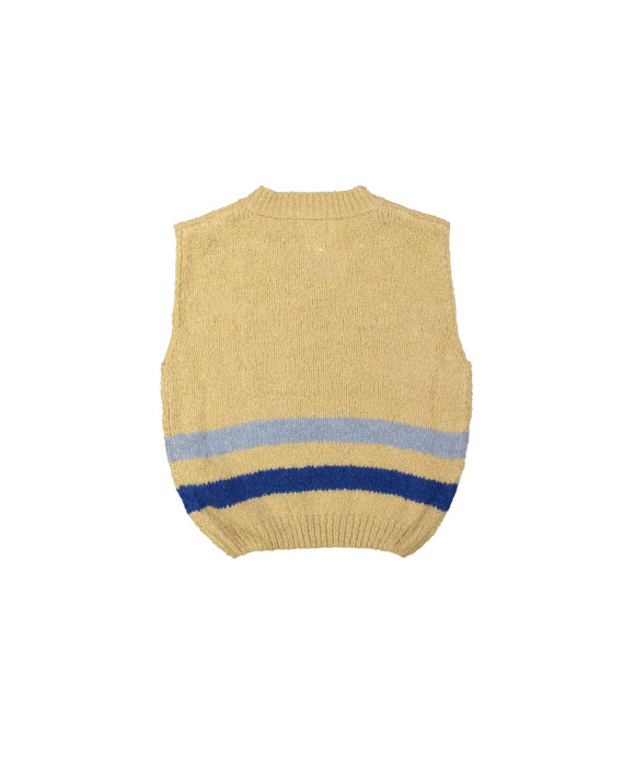 Debardeur beige streep blauw