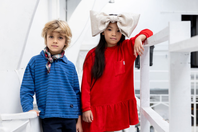 Jurk velours rood 12m-18m