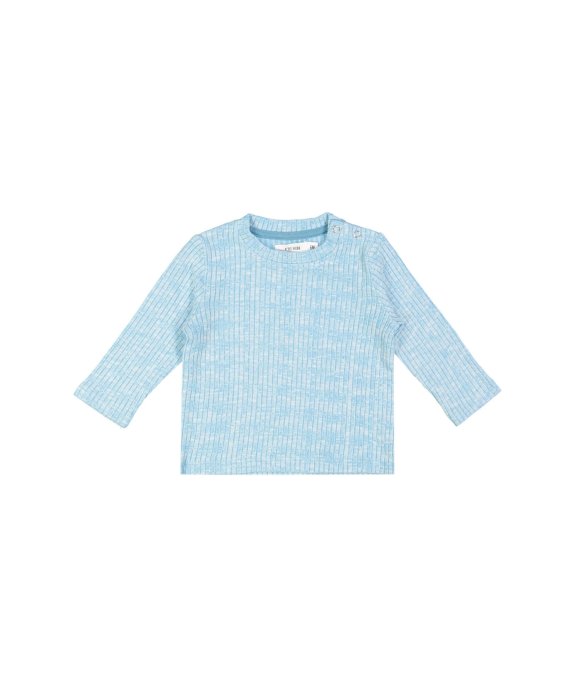 t-shirt mini rib turkoois
