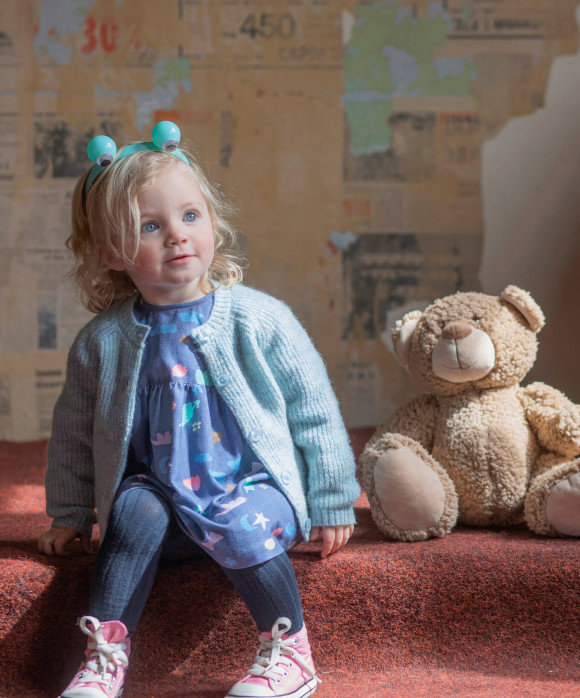 jurk mini mixmatch blauw