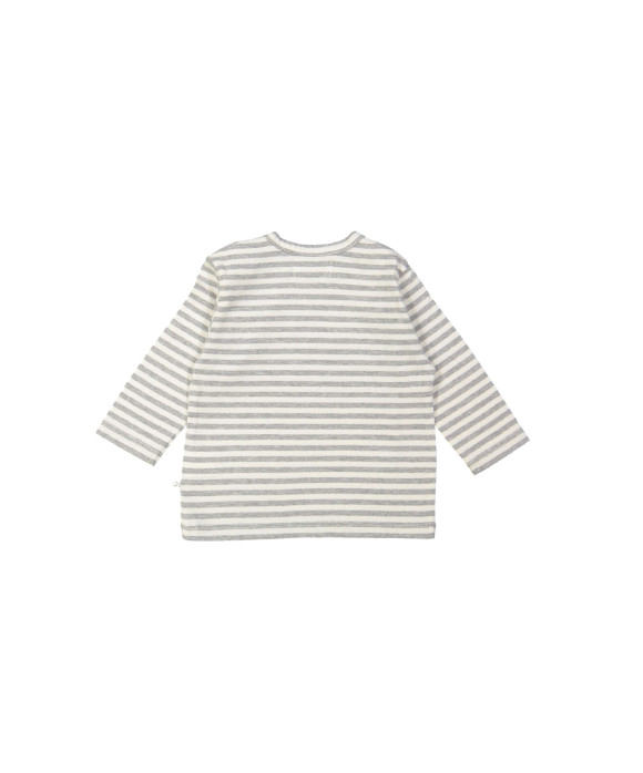 T-shirt streep grijs