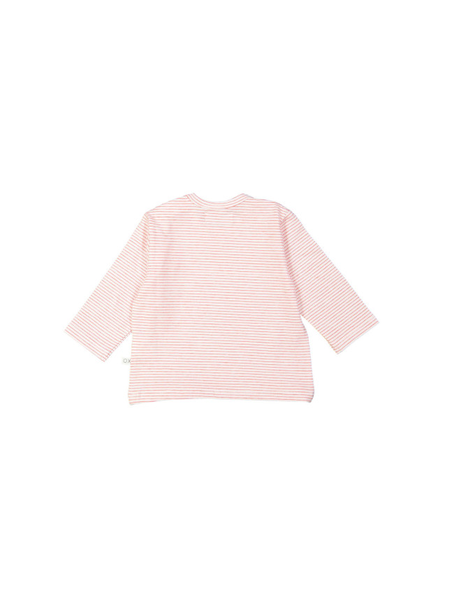 T-shirt fijne streep rood 00m