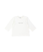 T-shirt hugs and kisses ecru 03m-06m