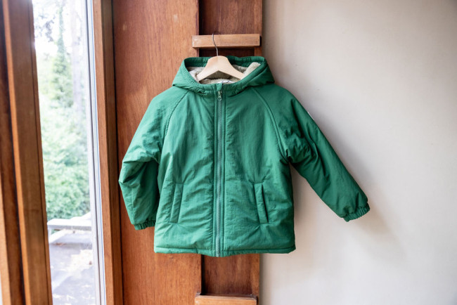 Winterjas mosgroen 12m-18m