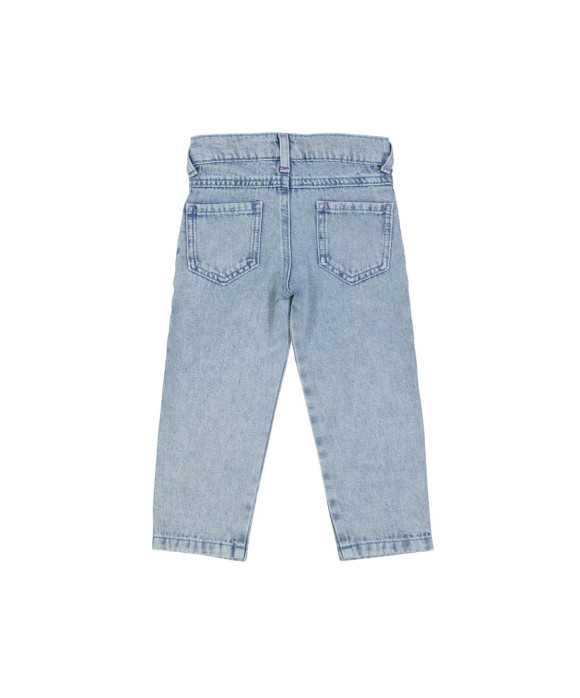 jeans straight snow bleach