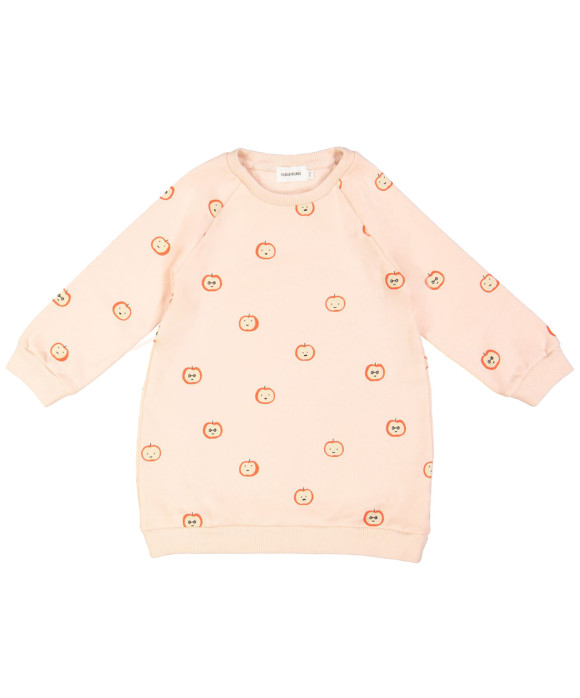 Jurk molton apple roze 