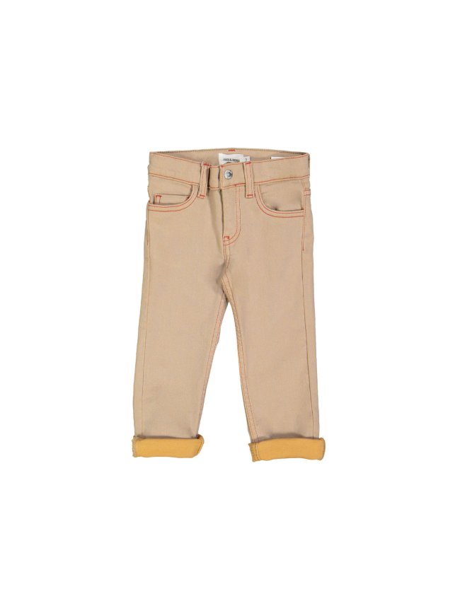 Jeans regular rits beige 02j
