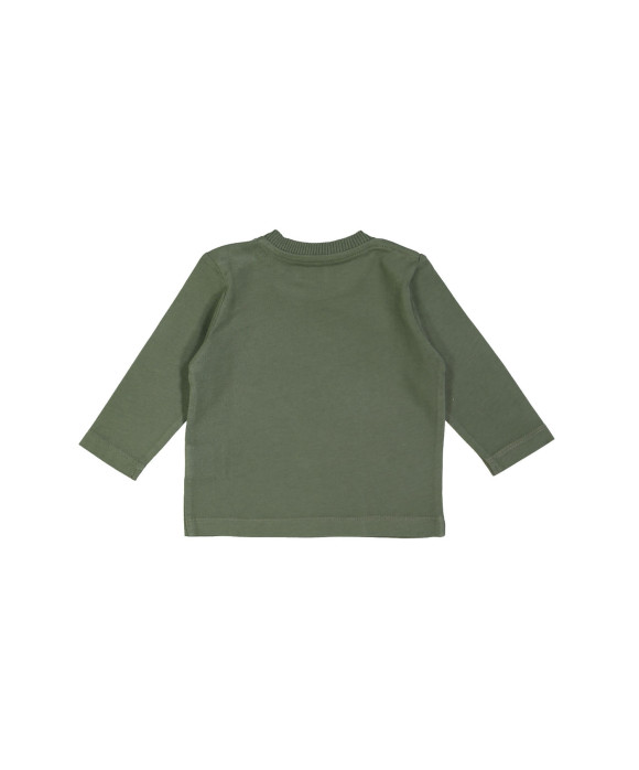 t-shirt mini smile exclamation kaki