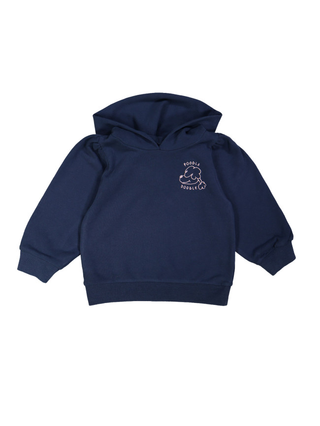 sweater kap donker blauw 02j