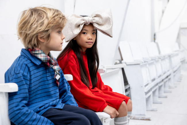 Polo streep elektrisch blauw 12m-18m