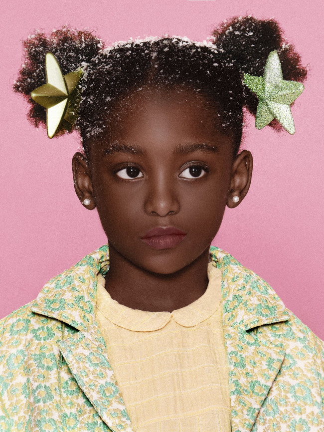 blazer lurex flowers groen 04j